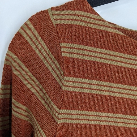 BDG 3/4 Sleeve Striped A-line Dress - Picture 3 of 8